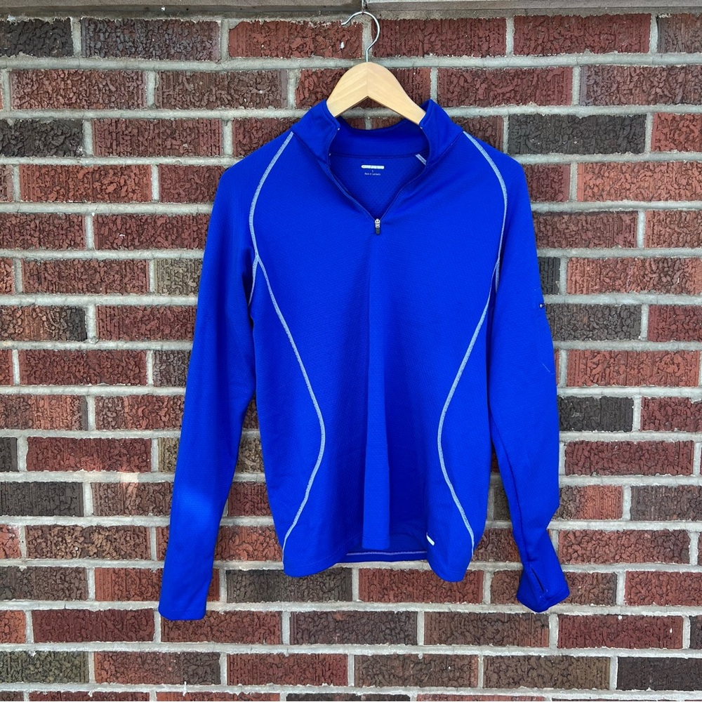 Fitness Gear Cool Blu 1/4 Zip Up Athletic Pull Over Jacket